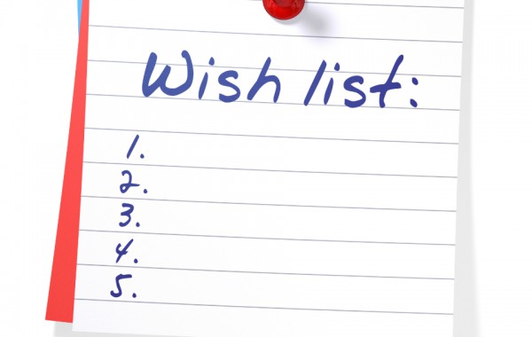 Step 1: Complete your WISH LIST
